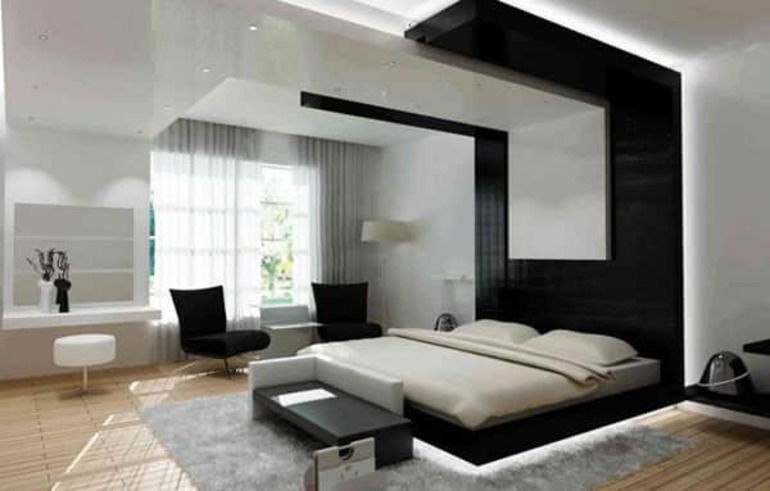 Çağdaş yatak odası tasarımı