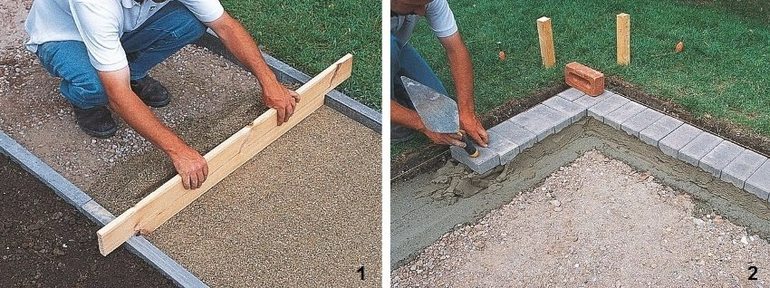 Как да поставите тротоарни плочи