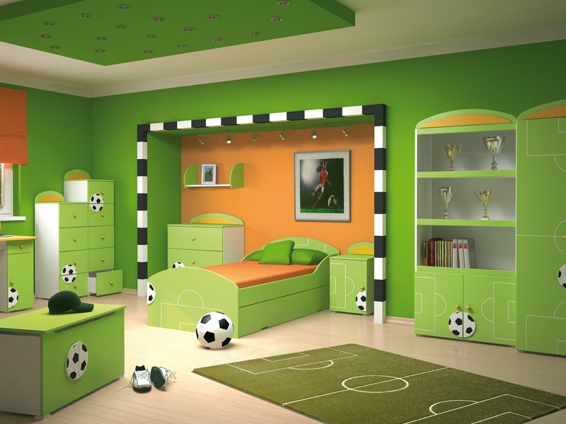 Fotbalový styl místnost