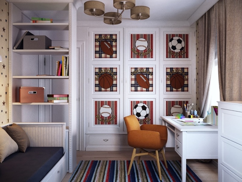 Wall with soccer balls