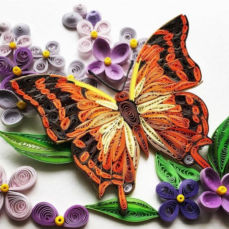 Mariposa quilling