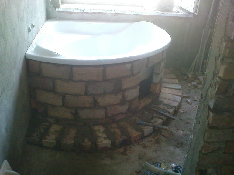 Brick bath
