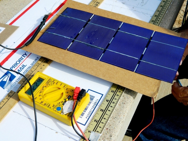 Do-it-yourself baterie solară