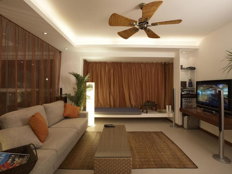 Ceiling fan in the living room