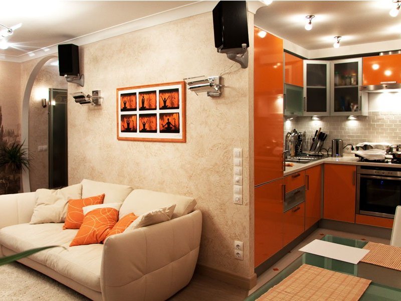 Orange Küche