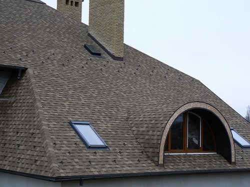 The exterior of the Katepal tiled roof