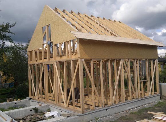 Процесът на изграждане на рамков покрив
