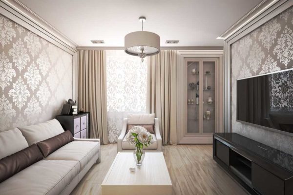 Apartment design in the style of modern classic