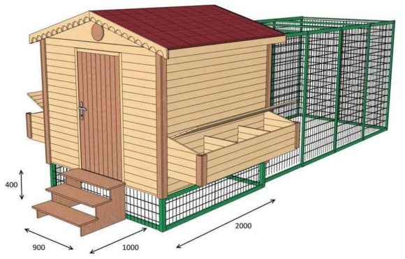 do-it-yourself chicken coop for 10 hens