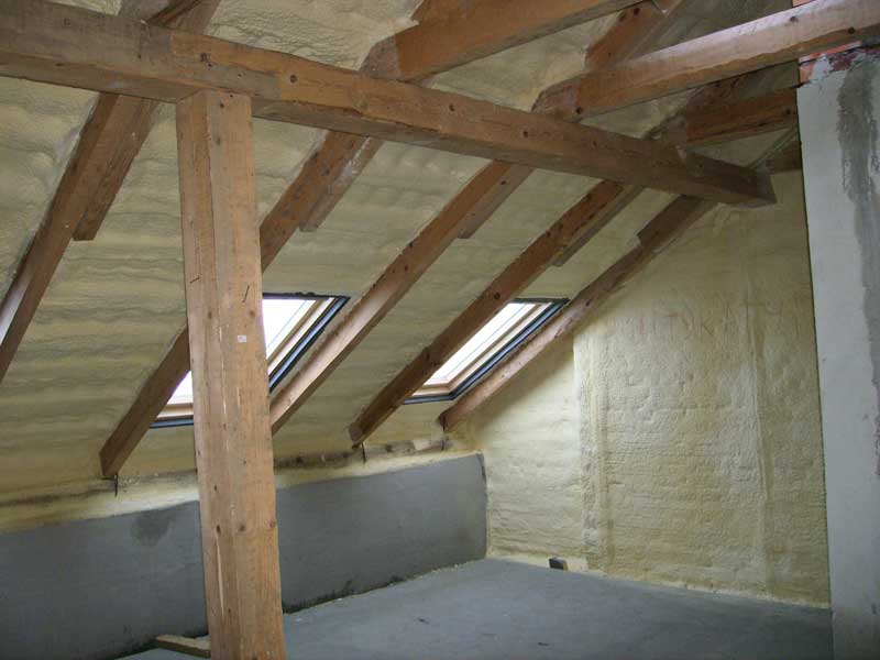 attic insulation from the inside