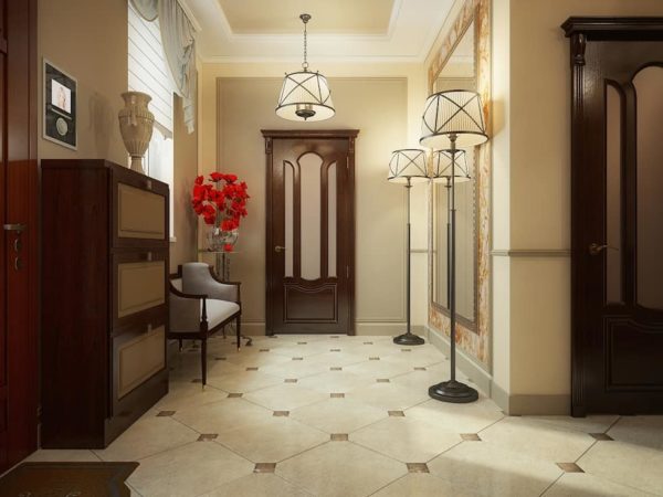 Ideas for interior design hallway in a private house