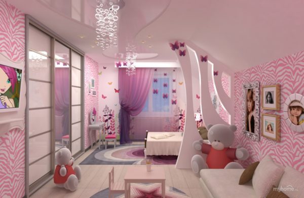 Παιδικό δωμάτιο για ένα κορίτσι
