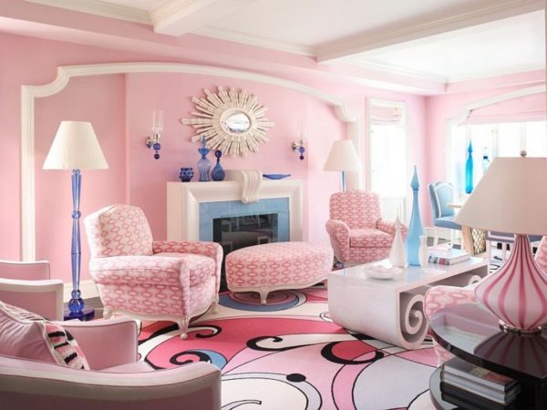 Pink color in the interior - how not to make mistakes?