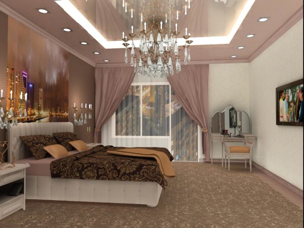 Fashionable chandeliers for the bedroom - 70 photo ideas