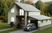Conceptions de maisons nouvelles et intéressantes avec garage